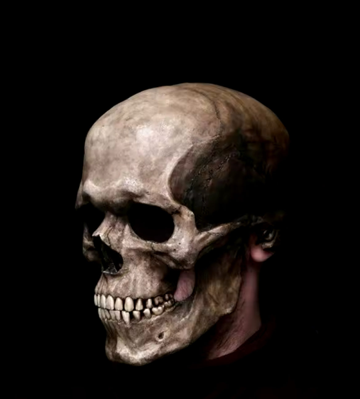 GRAN MÁSCARA CALAVERA CON MANDIBULA MÓVIL - MEJOR DISFRAZ 🔥🎃