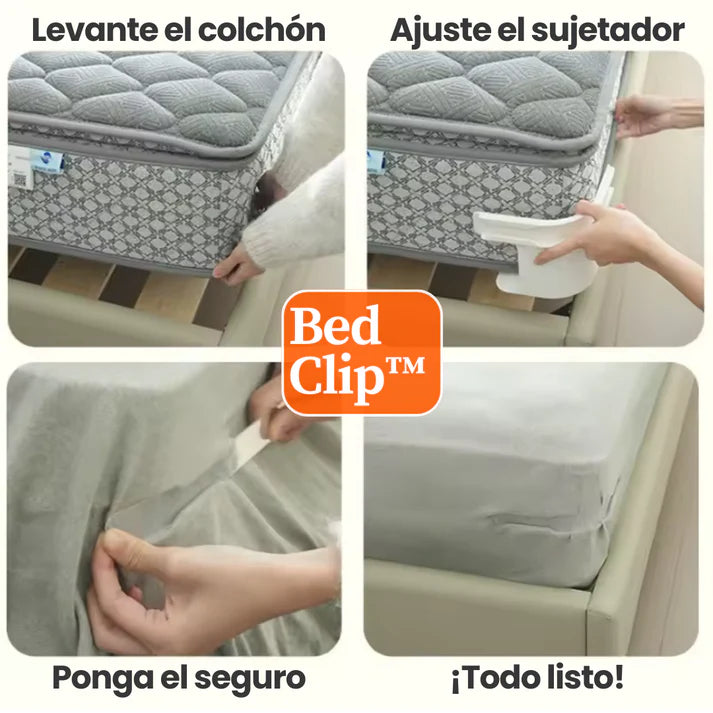 El sujetador de sabanas que mantiene todo en su lugar - SET X4 UNIDADES