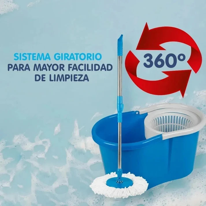 CLEAN360 - TRAPERO ESCURRIDOR GIRATORIO