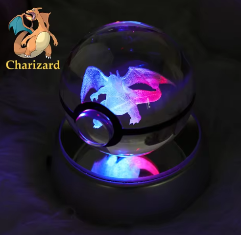 POKEBOLAS EN CRISTAL 3D + 20% DCTO
