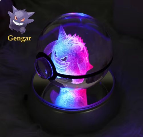 POKEBOLAS EN CRISTAL 3D + 20% DCTO