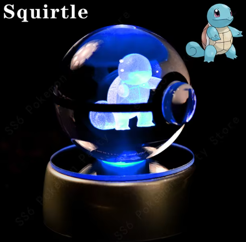 POKEBOLAS EN CRISTAL 3D + 20% DCTO
