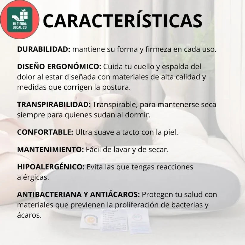 ALMOHADA ERGONÓMICO DESCANSO 3D + ENVIO GRATIS
