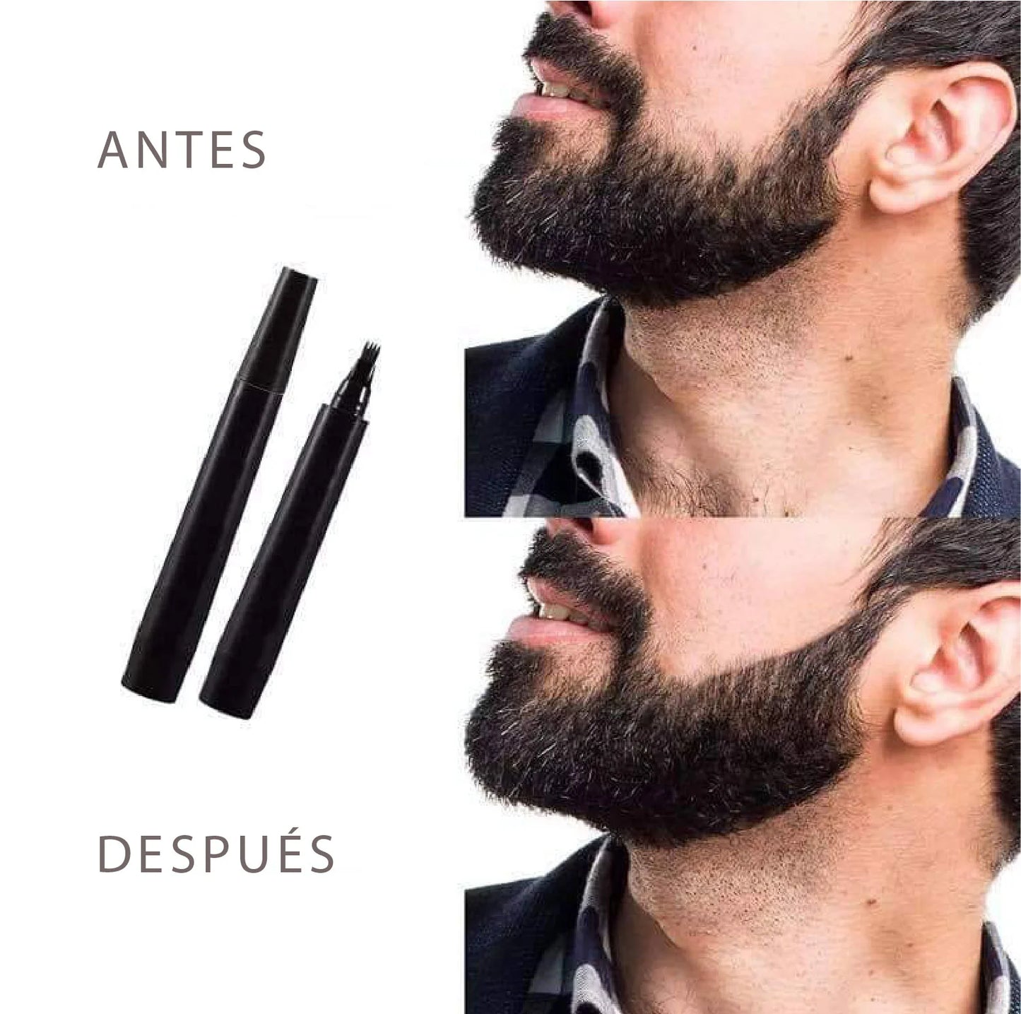 LÁPIZ DE BARBA Y CEJAS PRO + ENVÍO GRATIS 💈