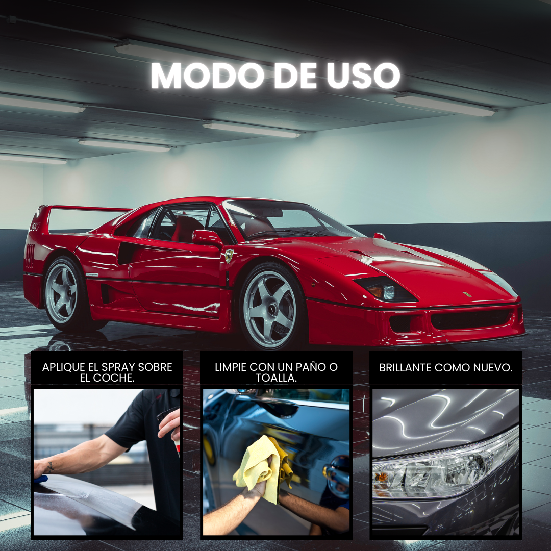 SPRAY PROTECCIÓN DIAMANTE CARROS Y MOTOS 3 EN 1 🔥💎