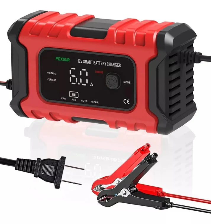 CARGADOR INTELIGENTE BATERIA MOTO Y CARRO - 12 V