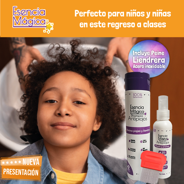 Esencia Mágica: Tratamiento Antipiojos Natural + Spray Preventivo + Peine 💅