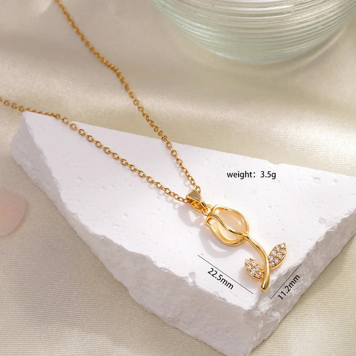 COLLAR TULIPÁN + CAJA DE REGALO + ENVIO GRATIS 🌷