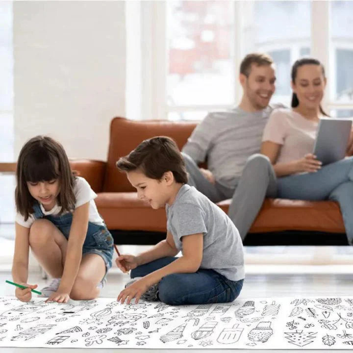 ROLLO DE PAPEL PARA COLOREAR - 3 MTS