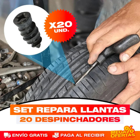 KIT TORNILLOS PARA DESPINCHAR LLANTAS (20 UNIDADES)