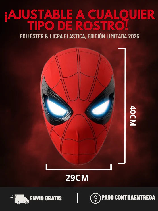 MÁSCARA SPIDERMAN OJOS MOVIBLES 🕸️🕷️
