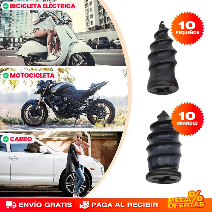 KIT TORNILLOS PARA DESPINCHAR LLANTAS (20 UNIDADES)