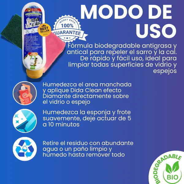 LIMPIA VIDRIOS MÁGICO DESMANCHADOR + OBSEQUIOS 🎁