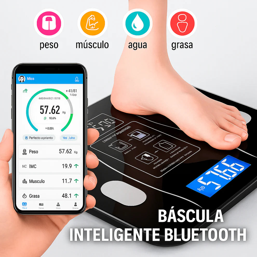 BASCULA INTELIGENTE CON APP INCLUIDA