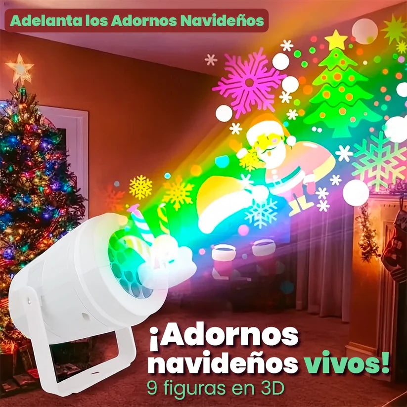 PROYECTOR FIGURAS NAVIDEÑAS - DEJA ATRÁS EL ENREDO CON LAS LUCES 🎄