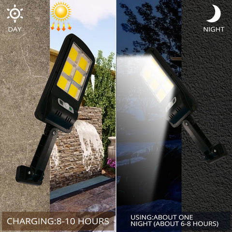 LÁMPARA SOLAR CON SENSOR DE MOVIMIENTO Y RESISTENCIA AL AGUA