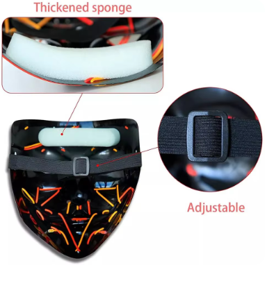 MÁSCARA LUMÍNICA LED - ESTILO PURGA