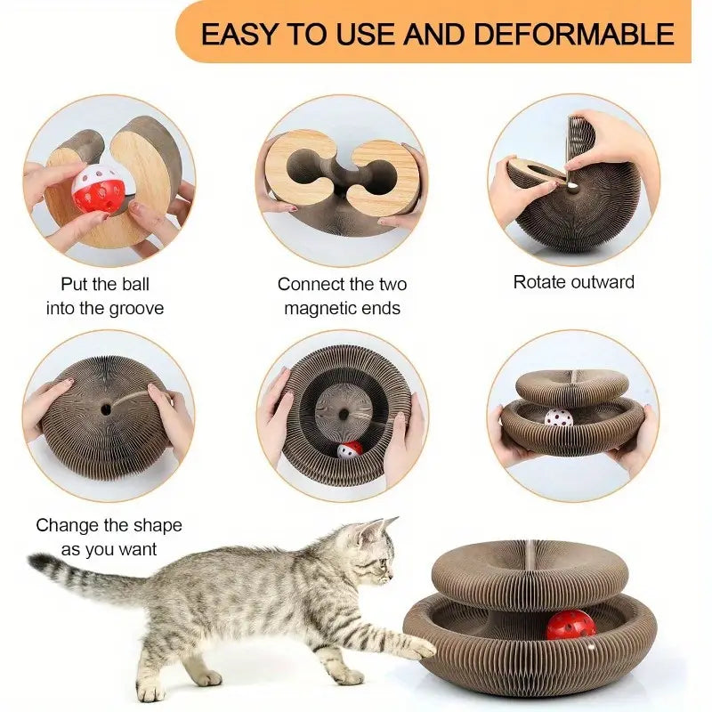 JUGUETE RASCADOR PARA GATO + OBSEQUIO