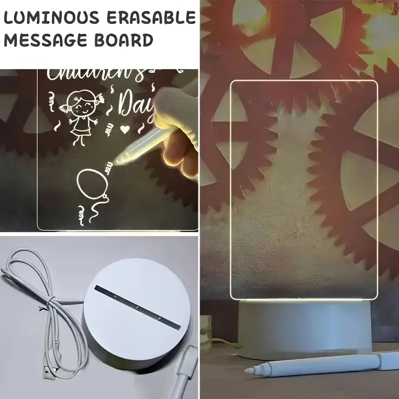 TABLERO LED 3D PERSONALIZABLE