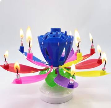 LOTO MÁGICA - VELA DE CUMPLEAÑOS GIRATORIA