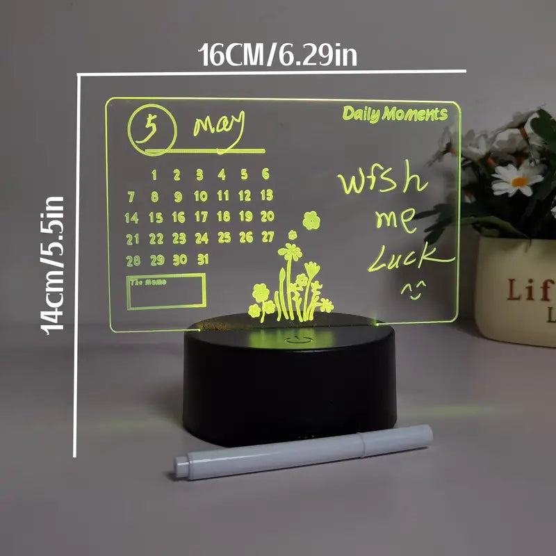TABLERO LED 3D PERSONALIZABLE