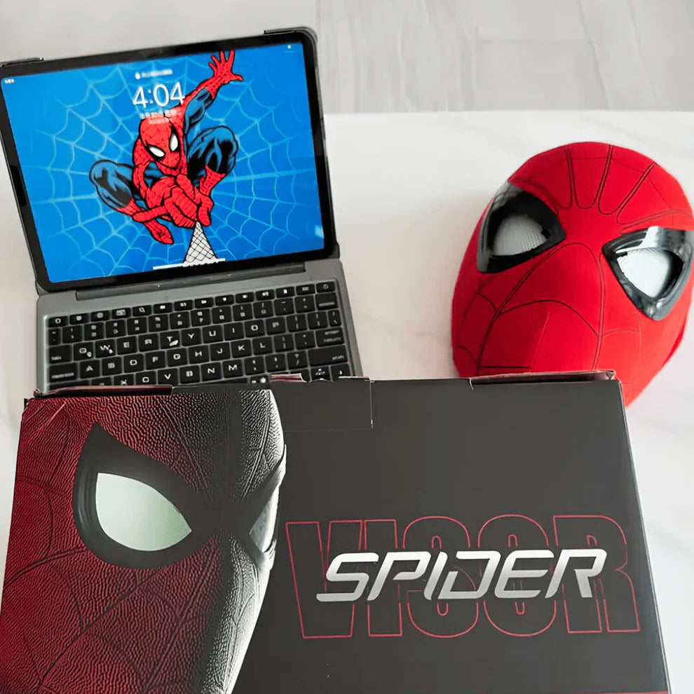 MÁSCARA SPIDERMAN OJOS MOVIBLES 🕸️🕷️