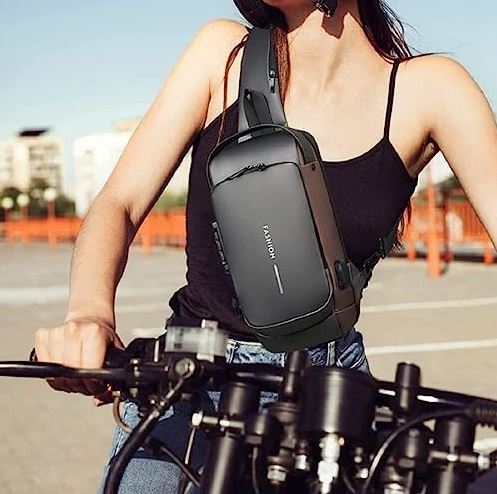 CANGURO TIPO BANDOLERA - MORRAL ANTIRROBO 🔥