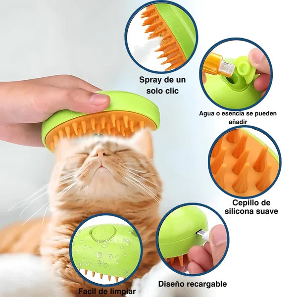 CEPILLO VAPORIZADOR PARA MASCOTAS + OFERTA ESPECIAL 🐕