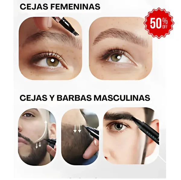 LÁPIZ DE BARBA Y CEJAS PRO + ENVÍO GRATIS 💈