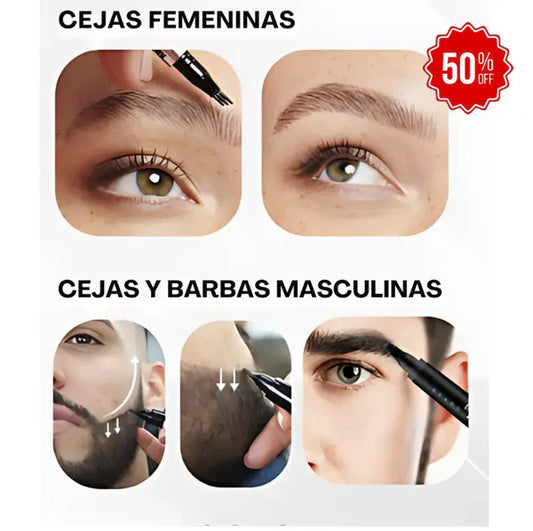 LÁPIZ DE BARBA Y CEJAS PRO + ENVÍO GRATIS 💈