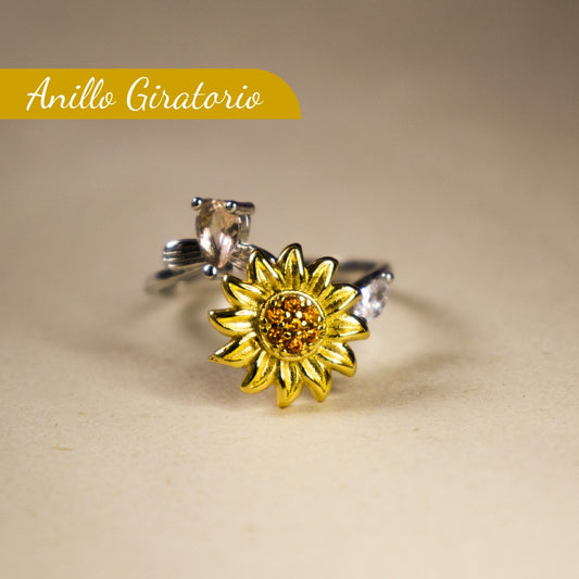 ANILLO GIRASOL GIRATORIO