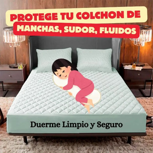 PROTECTOR COLCHON ANTIFLUIDO ACOLCHADO | Despídete de los ácaros y regueros