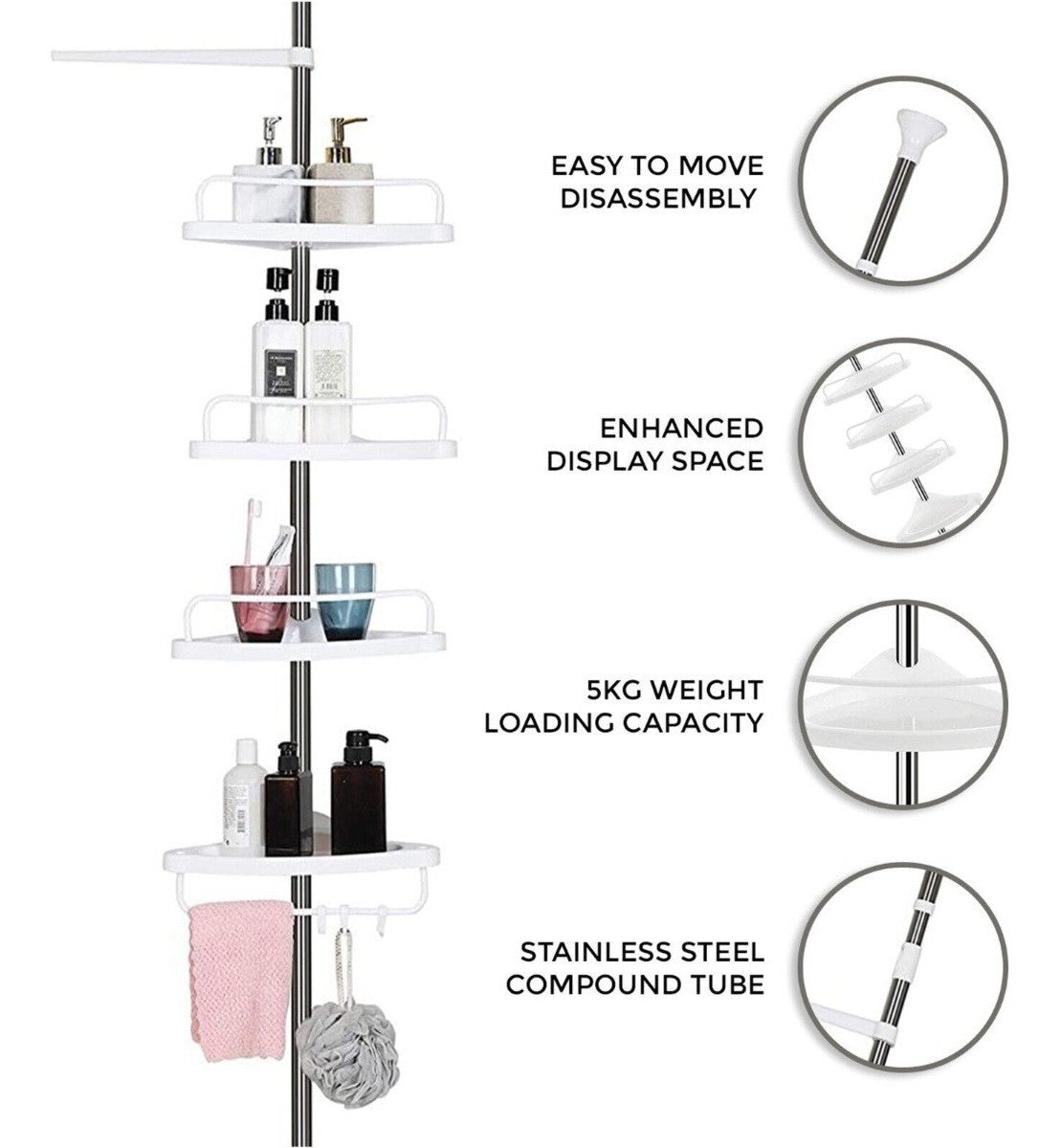ORGANIZADOR DE BAÑO ESQUINERO