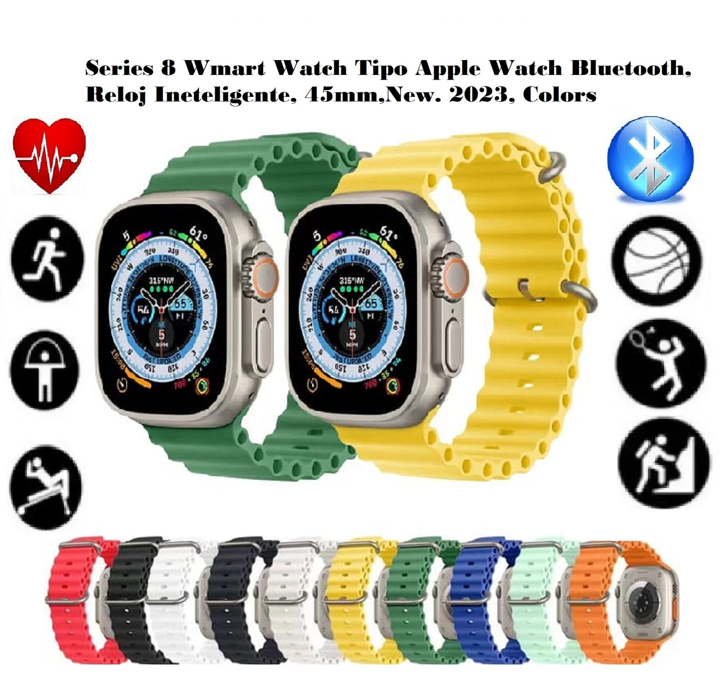 😮 COMBO PRO: SMARTWATCH + AIRPODS + FUNDA + OBSEQUIO 🎧⌚