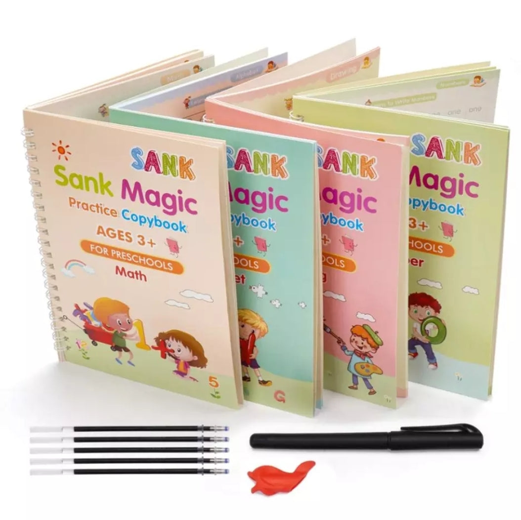 SET DE 4 LIBROS DE CALIGRAFÍA - APRENDE FÁCIL 🧠